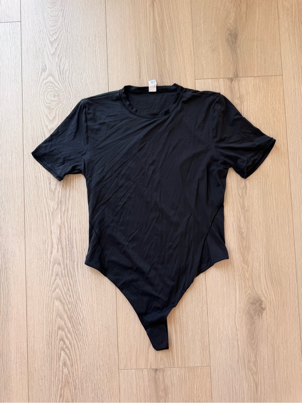 lululemon athletica Black Crew Neck Top bodysuit women’s large